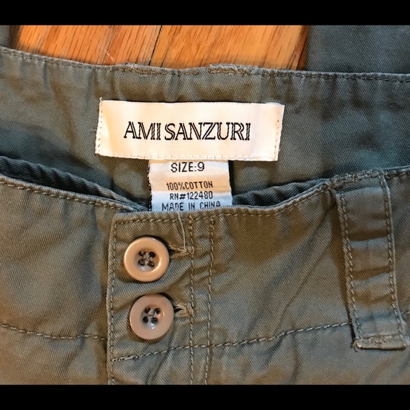 Ami Sanzuri Embroidered Capri Pants Size 9 - Picture 2 of 5